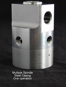 Multiple Spindle Steel Casing One Operation